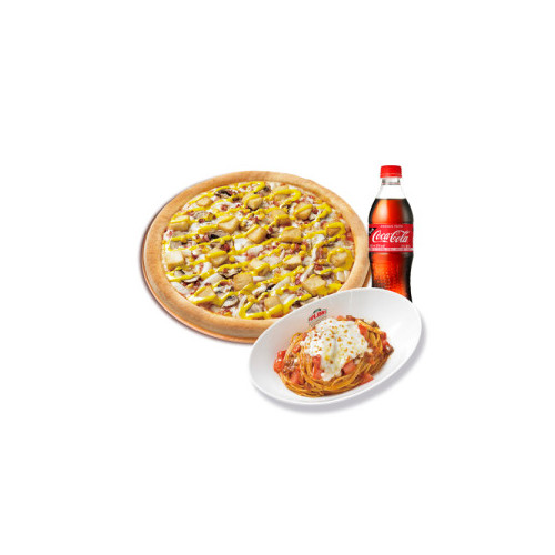 오리지널 아이리쉬 포테이토(L)+파파스 파스타(미트)+코카-콜라500ml