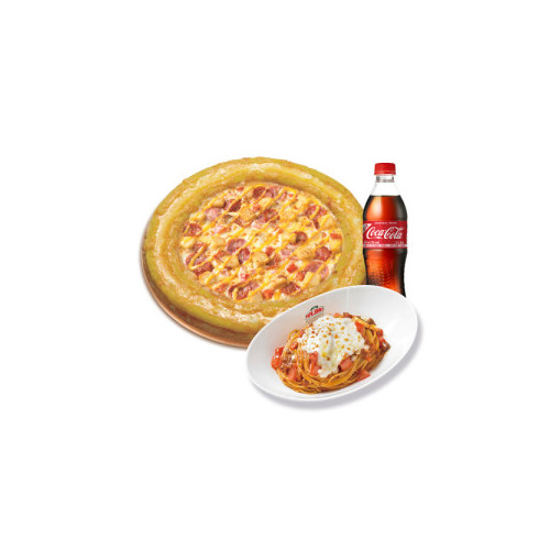 골드링 위스콘신 치즈 포테이토(L)+파파스 파스타(미트)+코카-콜라500ml