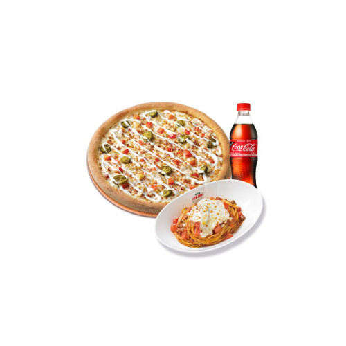 오리지널 스파이시 치킨랜치(L)+파파스 파스타(미트)+코카-콜라500ml