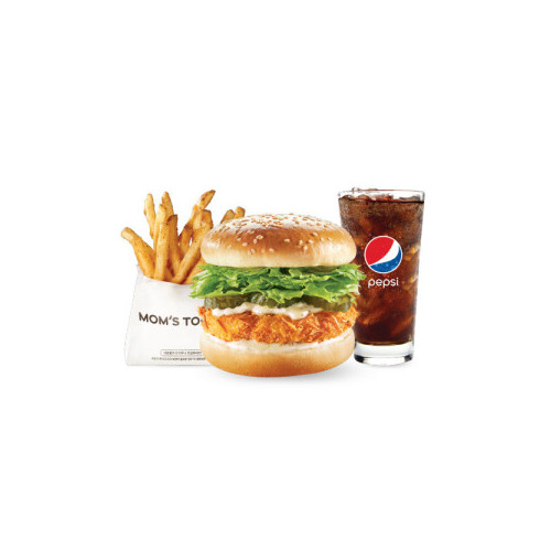 통새우버거 세트