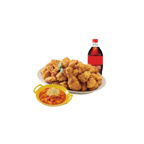 (레귤러/순살)후라이드치킨+떡볶이+콜라1.25L