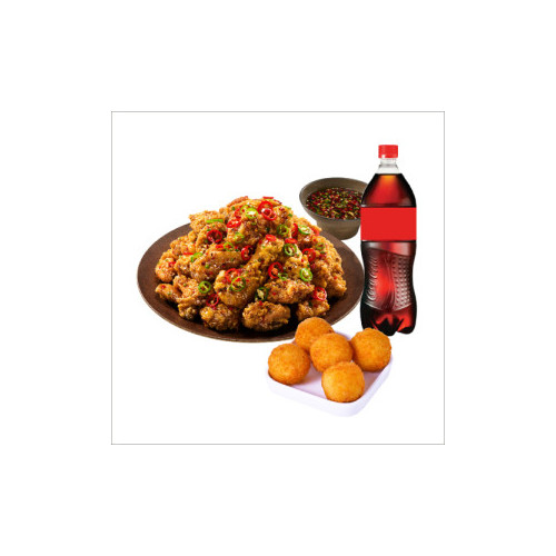 (순살)칼칼한청양치킨+오리지널치즈볼+콜라1.25L