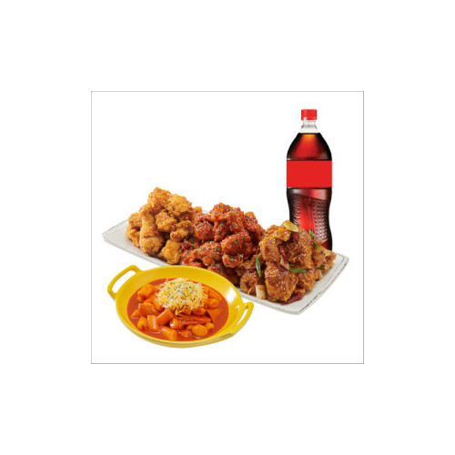 (순살)노랑3종+떡볶이+콜라1.25L
